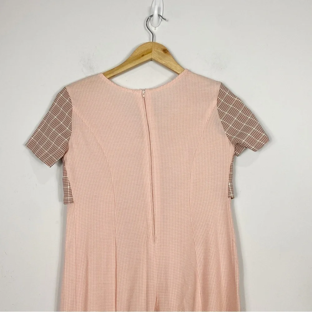VINTAGE Checkered Culottes Jumpsuit